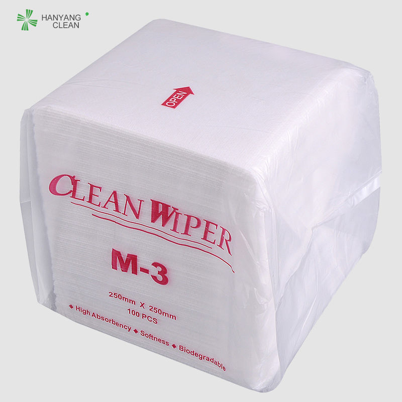 Continuous Filament Polyester Clean Room Wipes White Color With Laser - Sealed